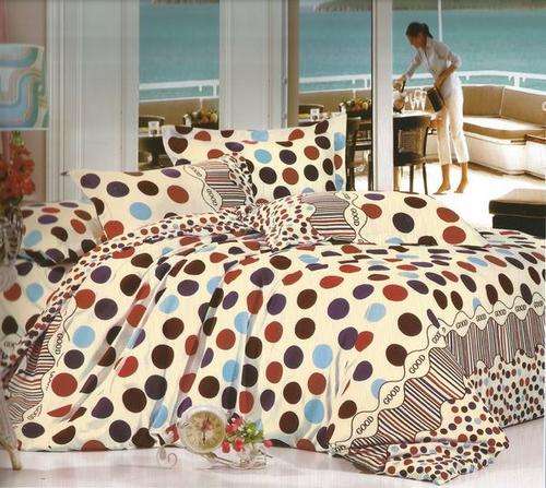 6 Piece - Cotton Feel - Bed Linen - Queen Size- Duvet Cover Set