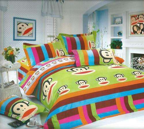 6 Piece - Cotton Feel - Bed Linen - Queen Size- Duvet Cover Set