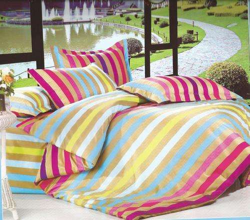 6 Piece - Cotton Feel - Bed Linen - Queen Size- Duvet Cover Set