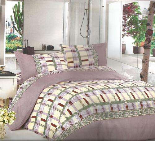 6 Piece - Cotton Feel - Bed Linen - Queen Size- Duvet Cover Set