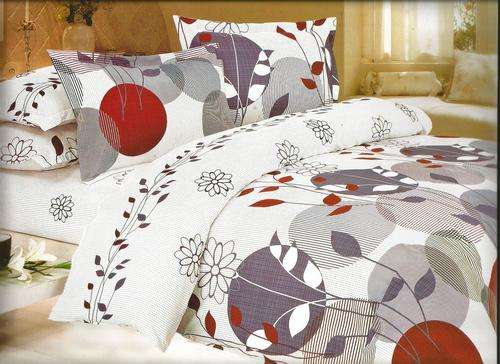 6 Piece - Cotton Feel - Bed Linen - Queen Size- Duvet Cover Set