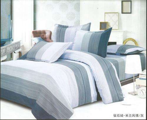 6 Piece - Cotton Feel - Bed Linen - Queen Size- Duvet Cover Set