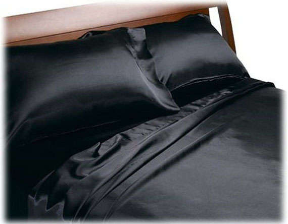 4 Piece - Satin Feel - Bed Linen - Queen Size- Linen Set