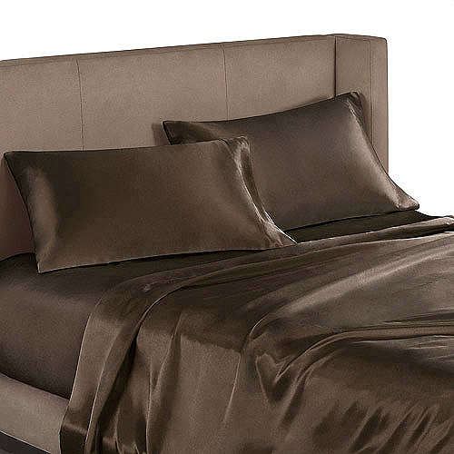 4 Piece - Satin Feel - Bed Linen - Queen Size- Linen Set