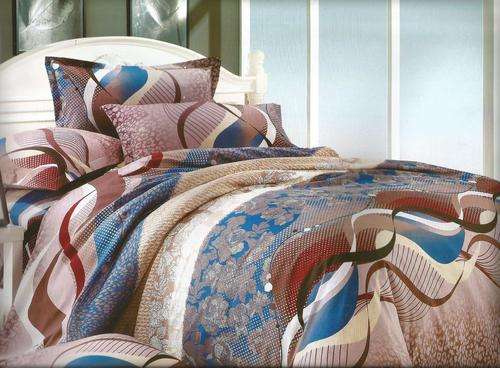 6 Piece - Cotton Feel - Bed Linen - Queen Size- Duvet Cover Set