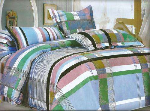 6 Piece - Cotton Feel - Bed Linen - Queen Size- Duvet Cover Set