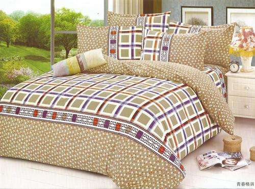 6 Piece - Cotton Feel - Bed Linen - Queen Size- Duvet Cover Set