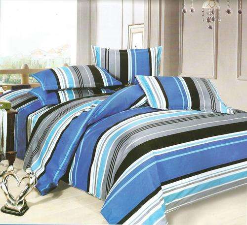 6 Piece - Cotton Feel - Bed Linen - Queen Size- Duvet Cover Set