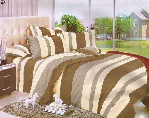 6 Piece - Cotton Feel - Bed Linen - Queen Size- Duvet Cover Set