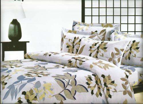 6 Piece - Cotton Feel - Bed Linen - Queen Size- Duvet Cover Set
