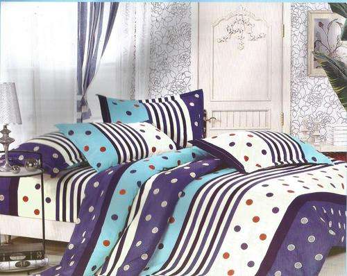 6 Piece - Cotton Feel - Bed Linen - Queen Size- Duvet Cover Set