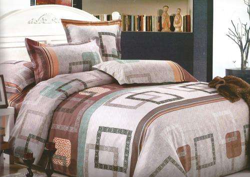 6 Piece - Cotton Feel - Bed Linen - Queen Size- Duvet Cover Set