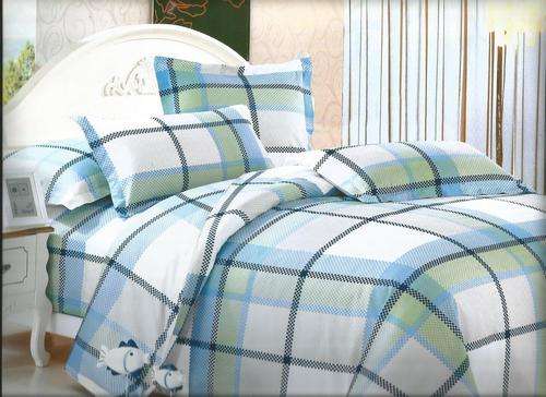 6 Piece - Cotton Feel - Bed Linen - Queen Size- Duvet Cover Set
