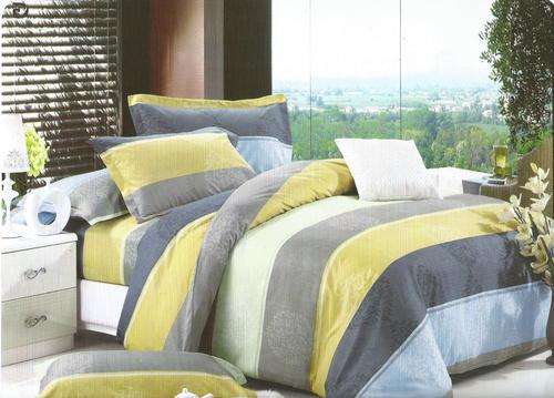 6 Piece - Cotton Feel - Bed Linen - Queen Size- Duvet Cover Set