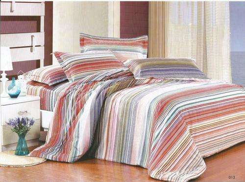 6 Piece - Cotton Feel - Bed Linen - Queen Size- Duvet Cover Set