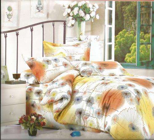 6 Piece - Cotton Feel - Bed Linen - Queen Size- Duvet Cover Set