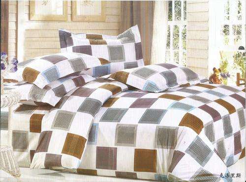 6 Piece - Cotton Feel - Bed Linen - Queen Size- Duvet Cover Set