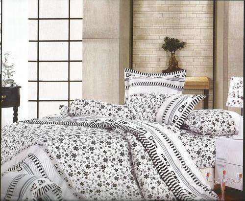 6 Piece - Cotton Feel - Bed Linen - Queen Size- Duvet Cover Set