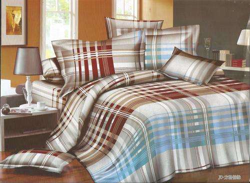 6 Piece - Cotton Feel - Bed Linen - Queen Size- Duvet Cover Set