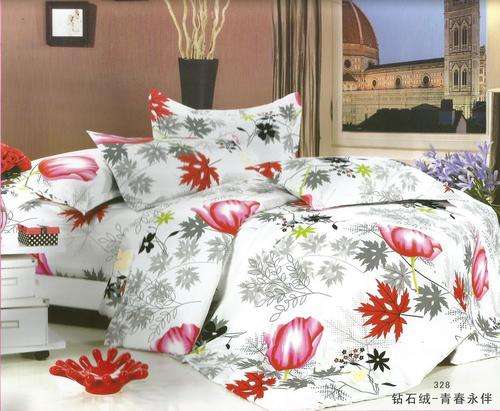 6 Piece - Cotton Feel - Bed Linen - Queen Size- Duvet Cover Set
