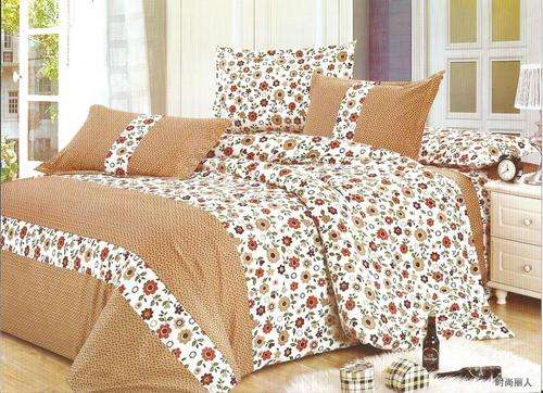 6 Piece - Cotton Feel - Bed Linen - Queen Size- Duvet Cover Set