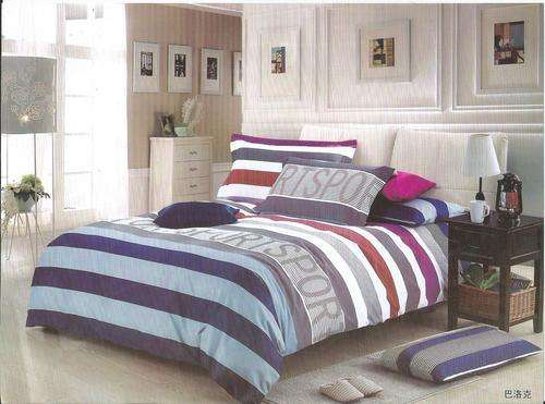 6 Piece - Cotton Feel - Bed Linen - Queen Size- Duvet Cover Set