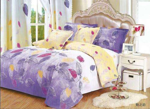 6 Piece - Cotton Feel - Bed Linen - Queen Size- Duvet Cover Set