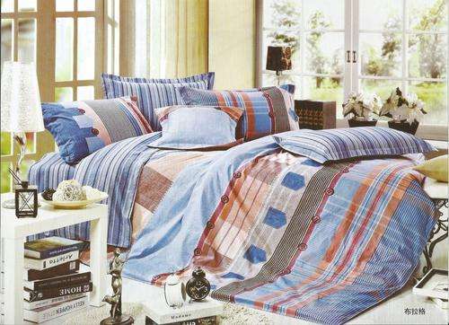 6 Piece - Cotton Feel - Bed Linen - Queen Size- Duvet Cover Set