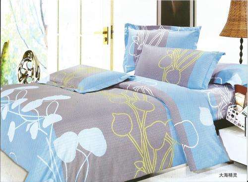 6 Piece - Cotton Feel - Bed Linen - Queen Size- Duvet Cover Set