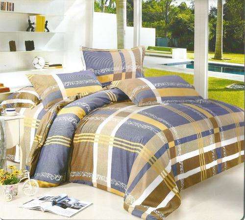 6 Piece - Cotton Feel - Bed Linen - Queen Size- Duvet Cover Set