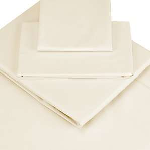 Cream Charmeuse Pure Silk Satin Feel - King Size Bed Linen Set - 4 Piece