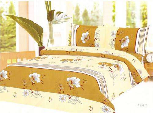 10 Piece - Cotton Feel - Printed - Bed Linen - Double bed- Duvet & Curtain Set