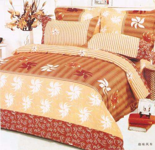 10 Piece - Cotton Feel - Printed - Bed Linen - Double bed- Duvet & Curtain Set