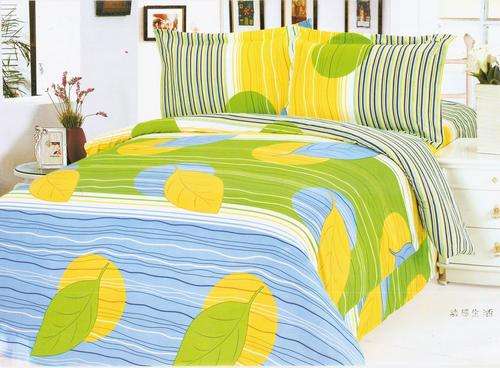 10 Piece - Cotton Feel - Printed - Quality Bed Linen - Double bed- Duvet & Curtain Set