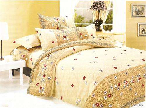 10 Piece - Cotton Feel - Printed - Bed Linen - Double bed- Duvet & Curtain Set