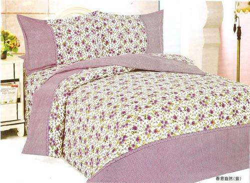6 Piece - Cotton Feel - Printed - Double bed- Duvet Set
