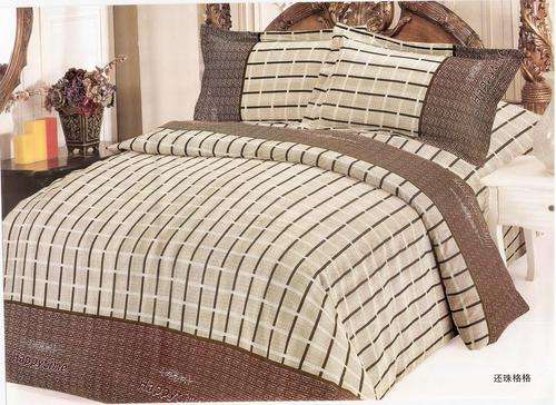 10 Piece - Cotton Feel - Printed - Bed Linen - Double bed- Duvet & Curtain Set
