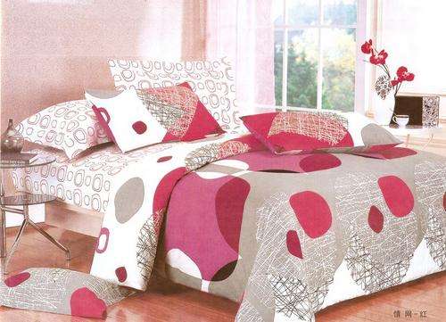 6 Piece -Super Soft Cotton Feel - Bed Linen - Double Bed Size- Duvet Cover Set