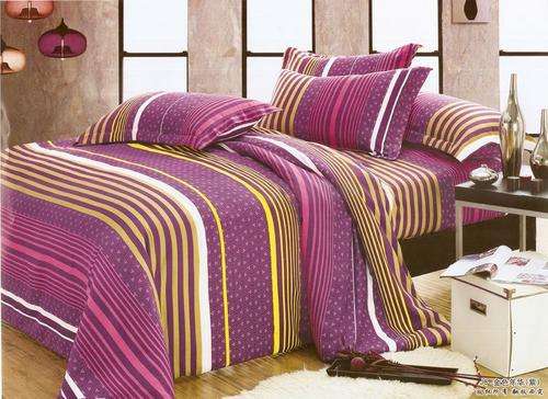 6 Piece -Super Soft Cotton Feel - Bed Linen - Double Bed Size- Duvet Cover Set
