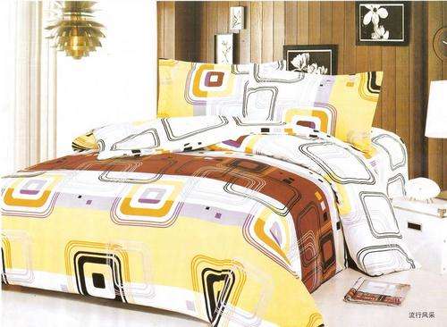 6 Piece - Seersucker Cotton Feel - Bed Linen - Double Bed Size- Duvet Cover Set