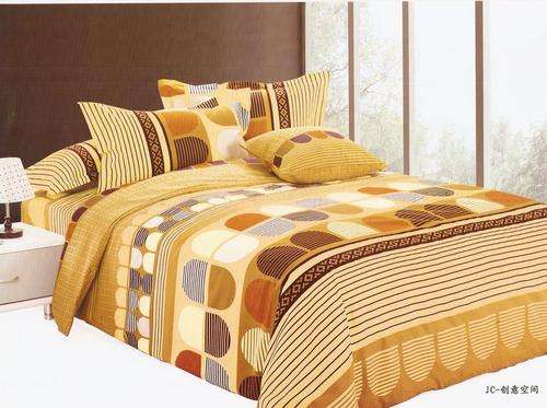 6 Piece - Seersucker Cotton Feel - Bed Linen - Double Bed Size- Duvet Cover Set