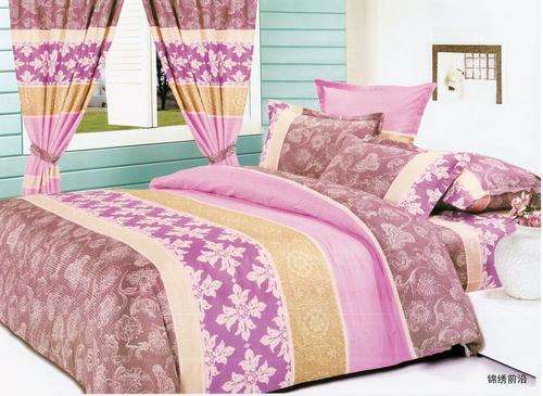 6 Piece - Seersucker Cotton Feel - Bed Linen - Double Bed Size- Duvet Cover Set