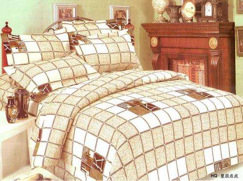 6 Piece - Seersucker Cotton Feel - Bed Linen - Double Bed Size- Duvet Cover Set