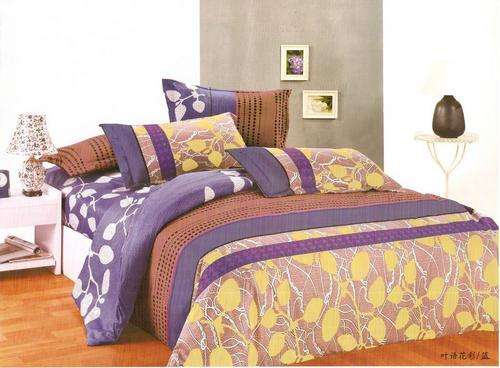 6 Piece - Seersucker Cotton Feel - Bed Linen - Double Bed Size- Duvet Cover Set