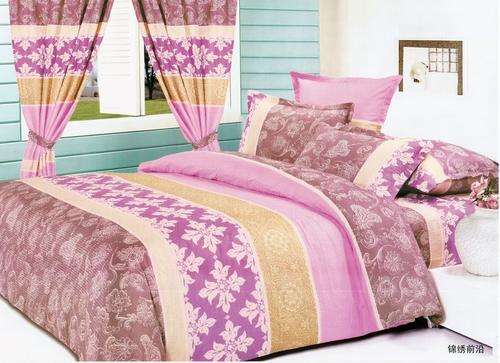6 Piece - Seersucker Cotton Feel - Bed Linen - Double Bed Size- Duvet Cover Set