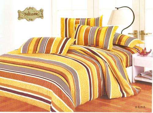 6 Piece - Seersucker Cotton Feel - Bed Linen - Double Bed Size- Duvet Cover Set