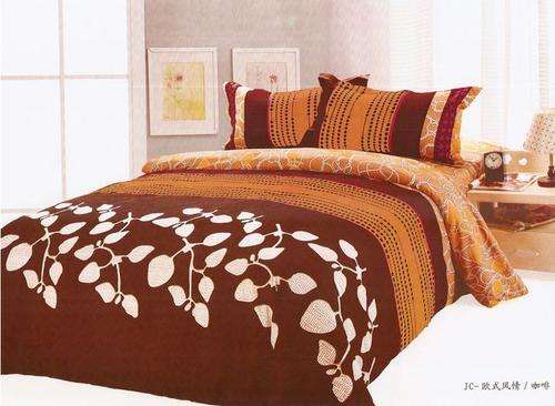 6 Piece - Seersucker Cotton Feel - Bed Linen - Double Bed Size- Duvet Cover Set