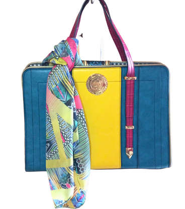 David Tlale designer handbag & Scarf