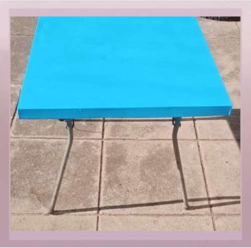 Square Metal Folding  Table - Square Trestle Table