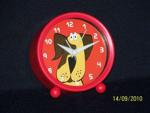 Doggie desk alarm clock